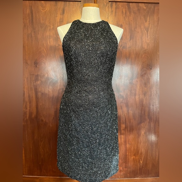 Fabulous fully sequined and patterned cocktail/ black tie dress - Picture 1 of 5